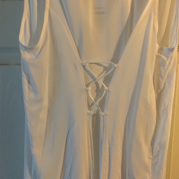 BBGengeration lace up back button up tunic - Picture 2 of 4